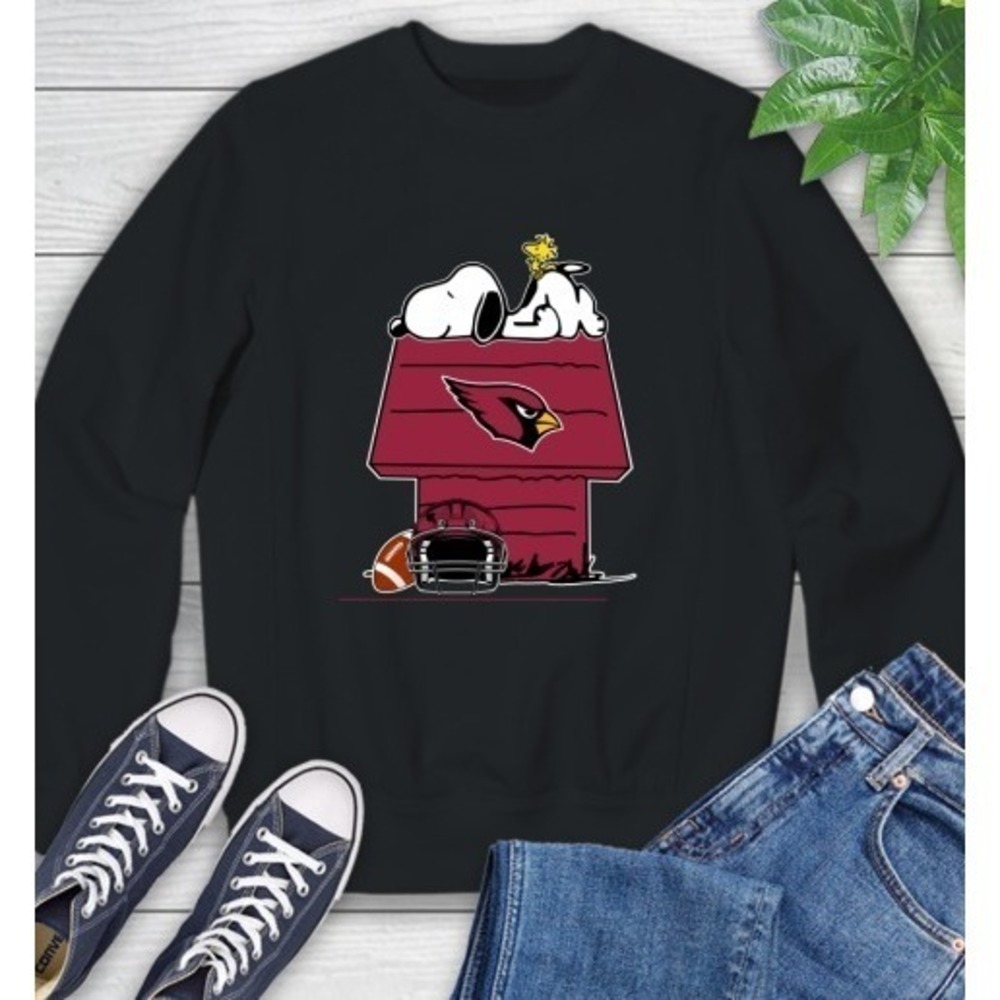 Arizona Cardinals Nfl Football Snoopy Woodstock The Peanuts Movie Sweatshirt